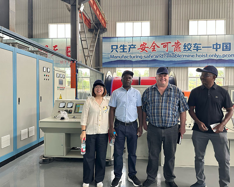Zimbabwe Mining Delegation Visits Our Mining Hoist Factory