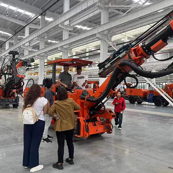 Nancy Leads South American Delegation Through State-of-the-Art Rock Drilling Plant