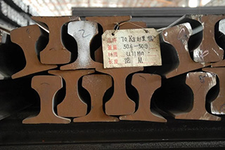 crane steel rail, track railway, QU120