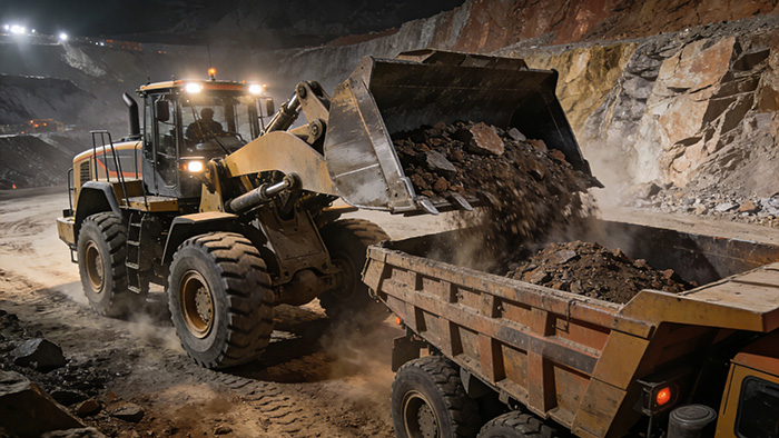A reliable mine locomotive hauls ore cars in an underground tunnel, symbolizing efficient and continuous haulage operations for 2026.