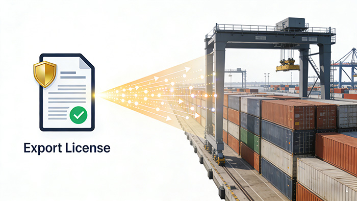 China's 2026 export license procedure for steel rails and mining equipment compliance.