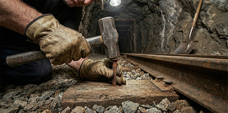 A miner's gloved hand points authoritatively at a glowing "SAFETY FIRST" sign in an underground mine tunnel, emphasizing the critical safety protocols for rock shovel loaders. A miner's gloved hand points authoritatively at a glowing "SAFETY FIRST" sign in an underground mine tunnel, emphasizing the critical safety protocols for rock shovel loaders.
