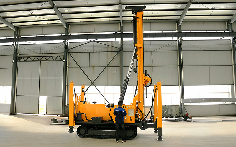 TRD-400 Top-drive Rotary-Percussive Water-Air Dual-Use Drill Rig