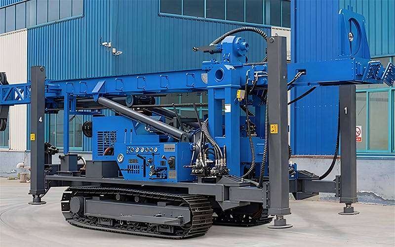 TRD-800 Top-drive Rotary-Percussive Water-Air Dual-Use Drill Rig