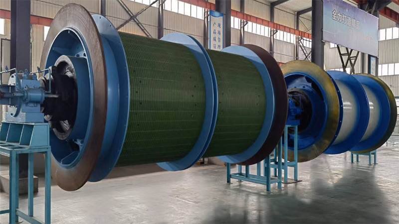 CSME JTP series mine hoist installed in underground mining shaft with steel wire rope and drum CSME JTP series mine hoist installed in underground mining shaft with steel wire rope and drum