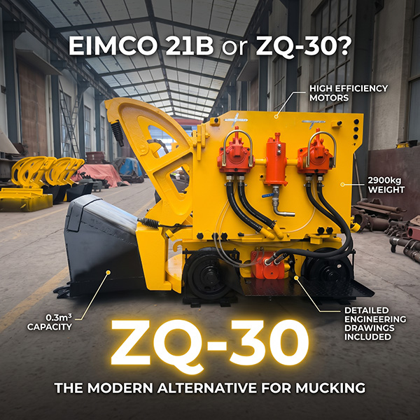 Eimco 21B vs. ZQ-30: Which Air Loader is Right for Your Mine?