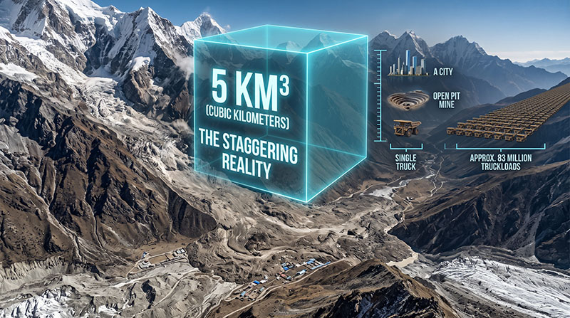 Himalayan glacier collapse and debris flow disaster at high-altitude mountain Himalayan glacier collapse and debris flow disaster at high-altitude mountain