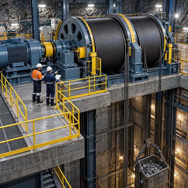 How to Size a Mine Hoist Winch: Shaft Depth, Load, Drum Size & Motor Power