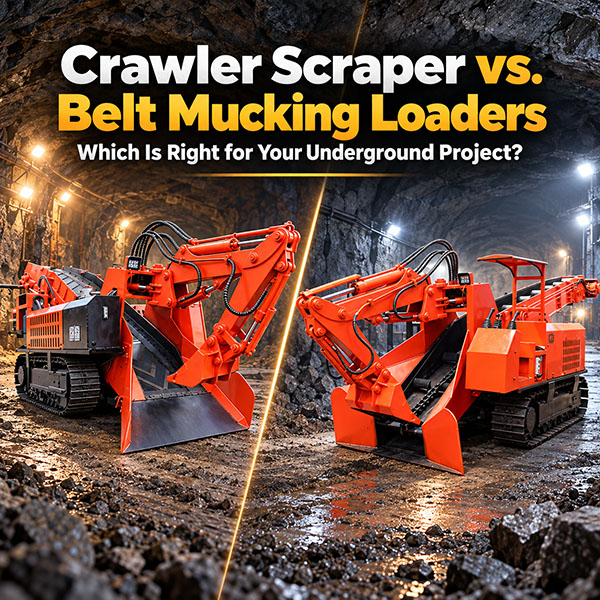 Crawler Scraper vs. Belt Mucking Loaders: Which Is Right for Your Underground Project?